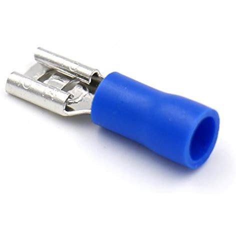 Blue Female Insulated Spade Wire Connector Electrical Crimp Terminal 16