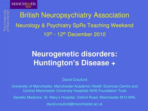 Ppt Neurogenetic Disorders Huntingtons Disease Powerpoint Presentation Id1553737