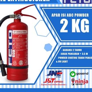 Jual Harga Murah Alat Pemadam Kebakaran APAR ABC Powder 2KG FETO