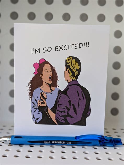 Funny Congratulations Card Im So Excited Saved By The Etsy