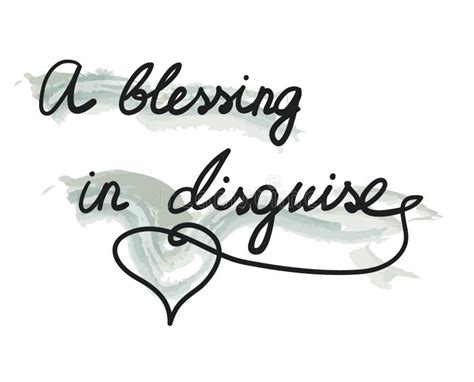 Text A Blessing In Disguise Stock Vector Illustration Of Word Result