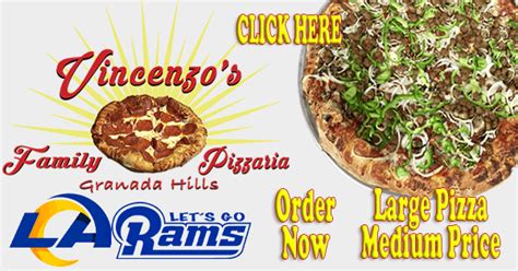 Pro Bowl Super Bowl Order Pizza Vincenzos Granada Hills Pizza