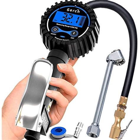 Digital Tire Pressure Gauge Inflator With Longer Hose Andndash Most