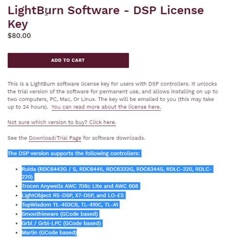 License Not Seeing DSP Controller 6 By System LightBurn Software