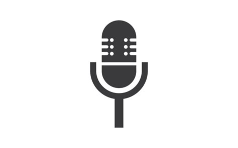 Illustration Podcast Logo Vector Flat Design