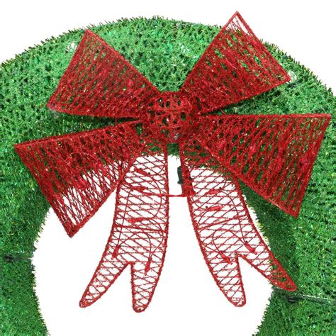 Poshmark makes shopping fun, affordable & easy! Green Tinsel Wreath 36 in. Twinkling LED Lights Indoor ...