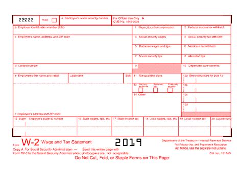 2019 Form W 2 Create Free Fillable And Printable W 2s E