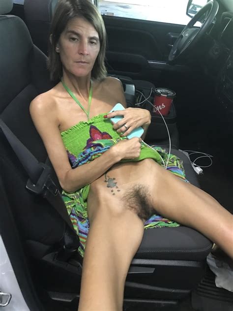 Skinny Tattooed Gilf Shows Off Her Hairy Cunt And Tiny Tits Pics