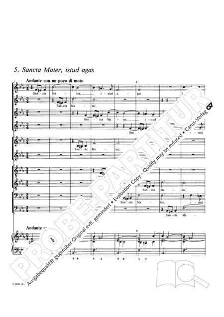 Stabat Mater By Domenico Scarlatti 1685 1757 Full Score Sheet Music