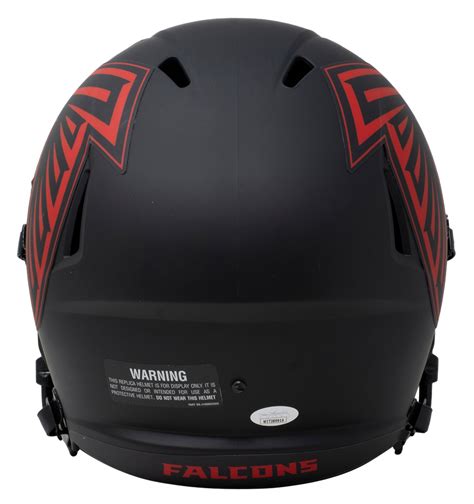 Jamal Anderson Signed Falcons Full Size Eclipse Alternate Speed Helmet