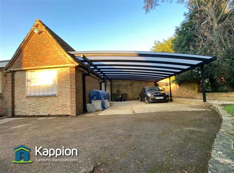 Use a carport as storage for boats, tractors or trailers too. Wide Double Carport installed in Cheltenham | Kappion Carports & Canopies
