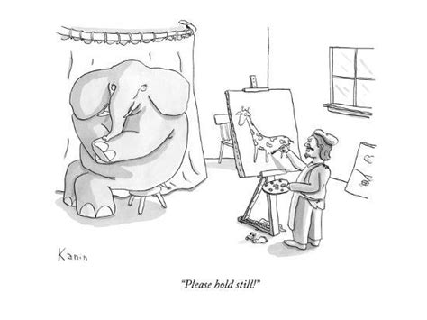 Please Hold Still New Yorker Cartoon Premium Giclee Print