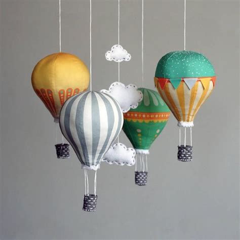 Hot Air Balloon Baby Mobile Kit Country Farm Etsy In 2021 Hot Air