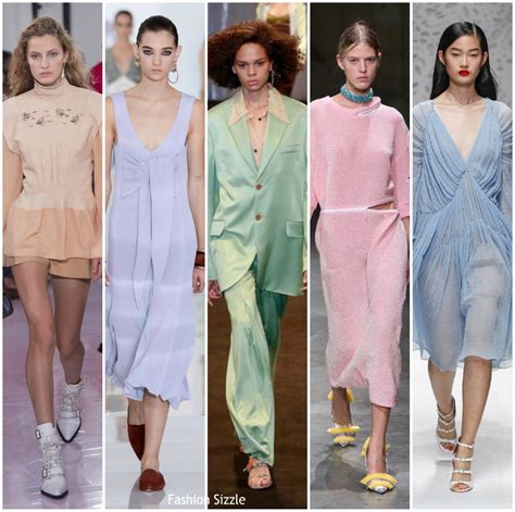 Spring 2018 Runway Fashion Trend Pastels Fashionsizzle