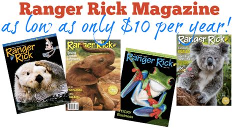 Ranger Rick Magazine Subscription As Low As 10 A Year Southern Savers