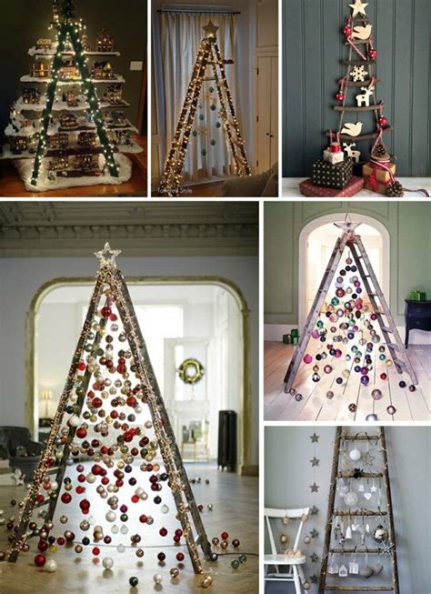 Turn An Old Ladder Into A Christmas Tree In 2020 Thanksgiving