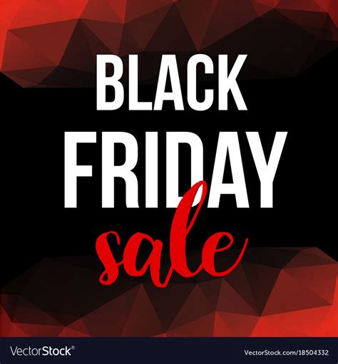Black Friday Sale Design Template Royalty Free Vector Image