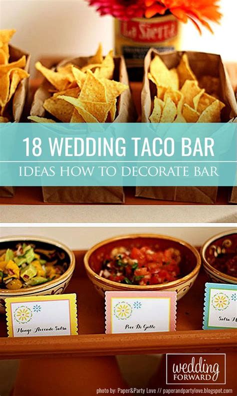 How To Decorate Wedding Taco Bar Wedding Forward Taco Bar Wedding Wedding Reception Food