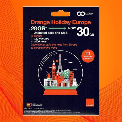 Preloaded Orange Travel Sim Card Now With 20gb Of 4g Data Unlimited