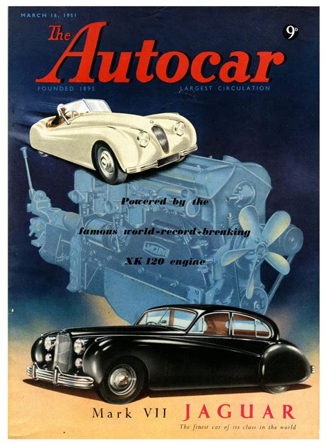Jaguar For 1951 Jaguar Car Brochure Automotive Illustration