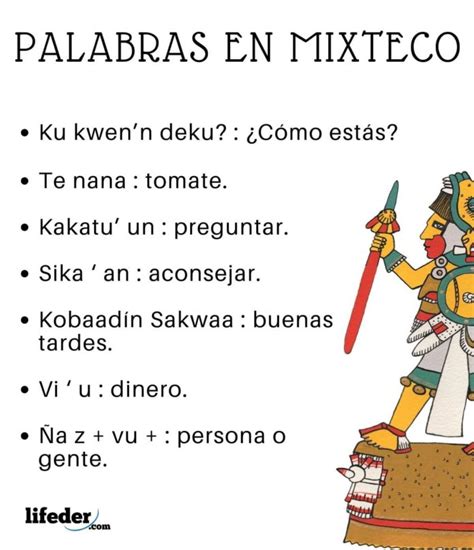 126 Palabras En Mixteco Traducidas Al Español