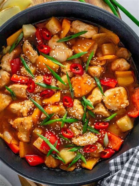Sweet And Sour Chicken Stir Fry The Yummy Bowl