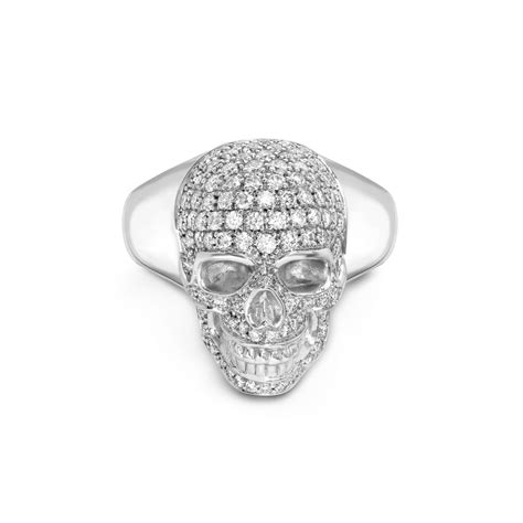 Diamond Medium Skull Ring Theo Fennell Ltd