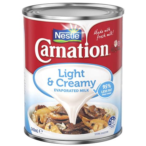 Nestle Carnation Light And Creamy Evaporated Milk 340ml Woolworths