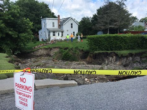 Flooding Sinkhole Close Roads In Hoosick Hoosick Falls Wrgb