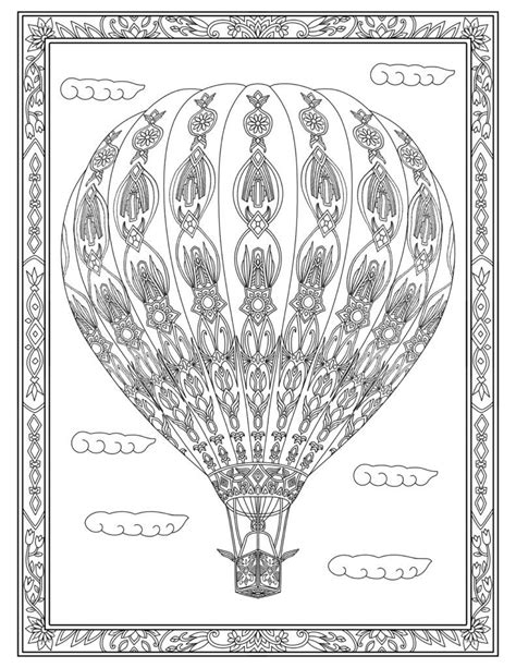 Pin på Hot Air Balloon Coloring Pages for Adult