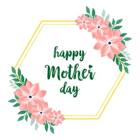 Wallpaper Of Card Happy Mother Day With Style Of Simple Green Leafy