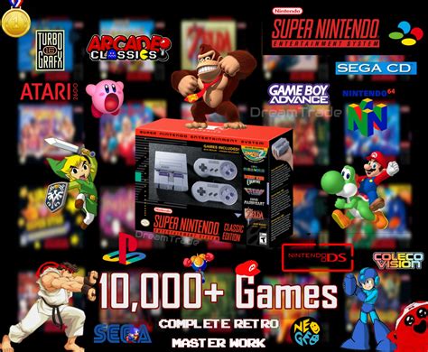 Super Nintendo SNES Classic Retro Gaming Console 10 000 Games 30