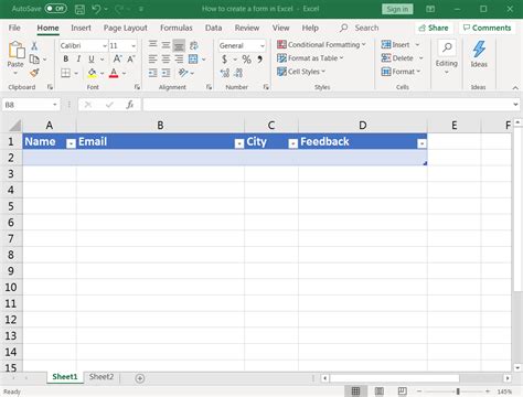 How To Create A Form In Excel 2024 Guide Clickup