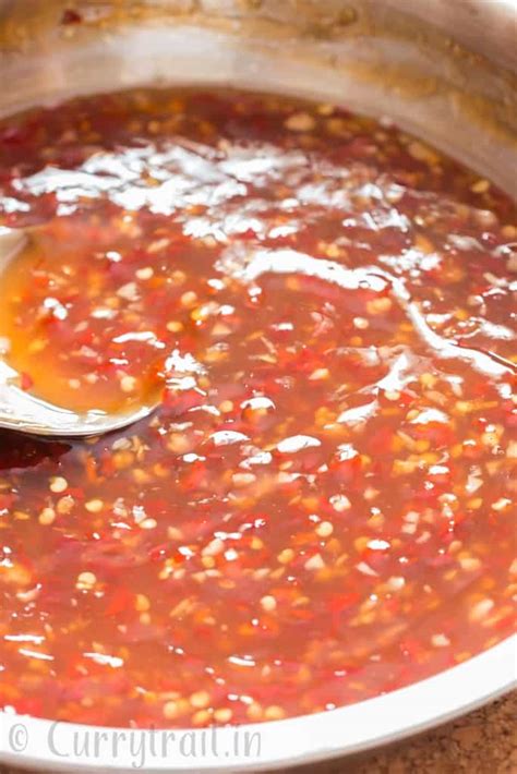 Irresistible Spicy Sweet Chili Sauce Recipe Currytrail