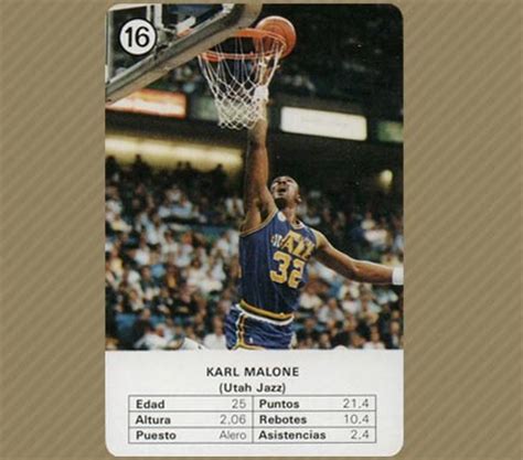Top notes are yuzu and p. 1988 Fournier Karl Malone #16 Basketball Card Value Price Guide