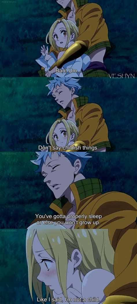 Pin By Emily Wilson On Ban And Elaine Seven Deadly Sins Anime Anime