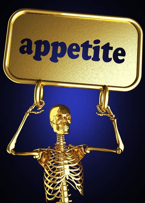 Appetite Word And Golden Skeleton 7347961 Stock Photo At Vecteezy