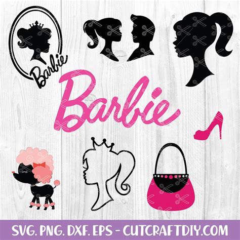 Barbie SVG, PNG DXF, EPS, Cut Files, Instant Download for Cricut