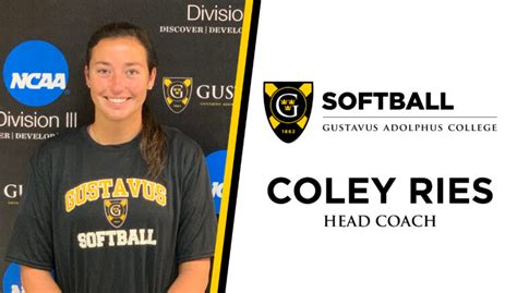 Coley Ries Named Gustavus Head Softball Coach Posted On August 10th
