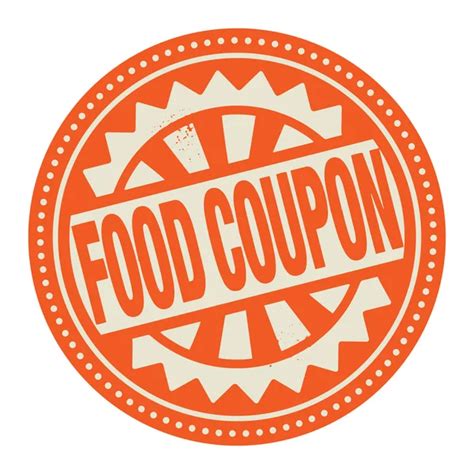 Abstract Stamp Or Label With The Text Food Coupon Written Inside
