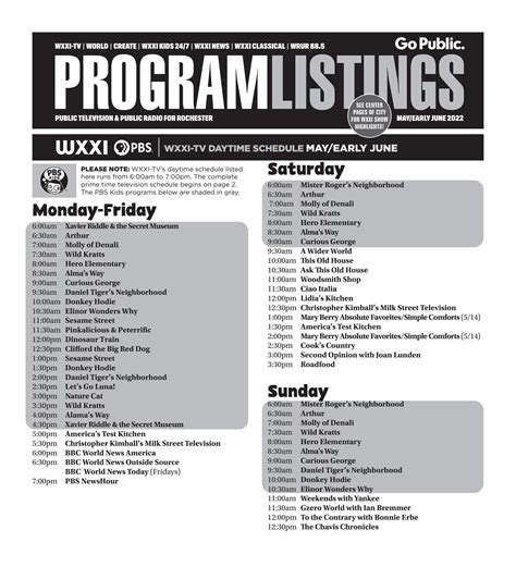 Wxxi Program Listings May 2022 By Wxxi Public Broadcasting Issuu