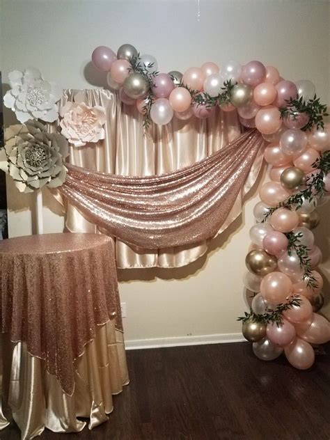 Pin By Daniella Michelle On Balloon Decor Sweet Sixteen Parties Rose