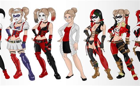 Harley Quinn Outfits In Comics Kahoonica