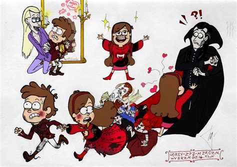 Vampires In Gravity Falls The Panel Simple Ver By Flive Aka Nailan On Deviantart