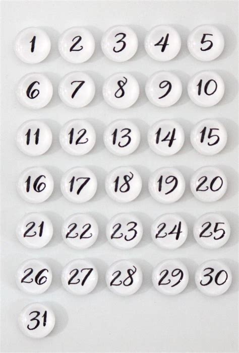 Magnet Numbers Etsy Dry Erase Calendar Chalkboard Calendar Framed