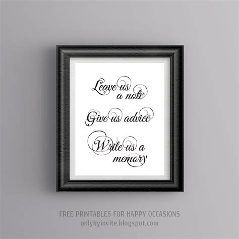 Free Printables For Happy Occasions Free Wedding Printables