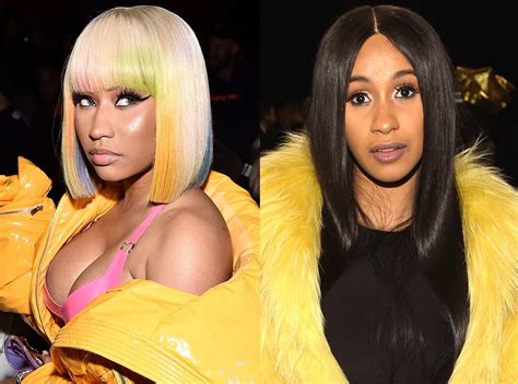 One minute raunchy and the next charmingly proper. Cardi B vs. Nicki Minaj from Biggest Rap Feuds of 2018 | E ...