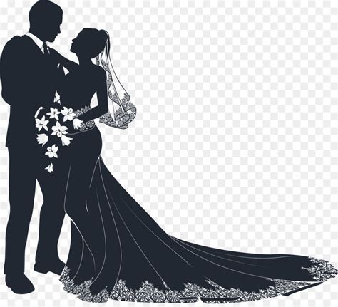 Bridegroom Wedding Invitation Clip Art Wedding Couple Png Transparent