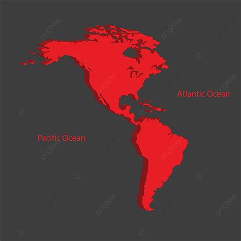 Two Continents North And South America National Silhouette Nation