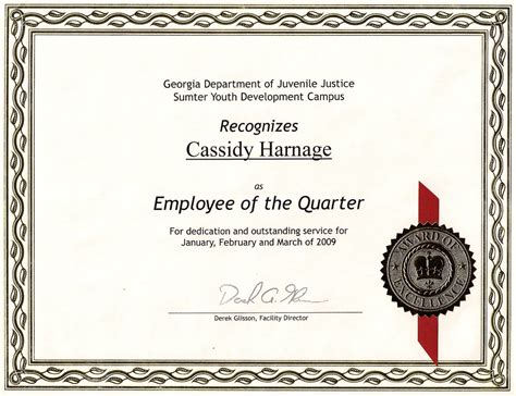 / 13+ free employee review templates. Employee of the Quarter!!!!!!!! | My Certificate ...